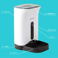 ペットカメラ 自動給餌機能付き　カリカリマシーンの画像