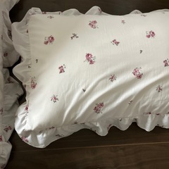 ダブル　ベッド　シーツ　カバー　3点セット　掛け布団カバー　花柄　の画像