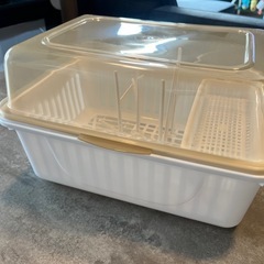 Asdays 哺乳瓶 ラック 【哺乳瓶から離乳食グッズまで】 収納ボックス 乾燥 ほこり防止 衛生的 カバー付き 乾燥 持ち運び便利 大容量 の画像