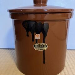 常滑焼「久松」５号（未使用）、３号　蓋付飲食物容器の画像