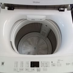 ★リユースのサカイつくば店★TK7345 Haier 洗濯機 JW-U55A 5.5ｋｇ 22年製 動作確認／クリーニング済み　【リユースのサカイつくば店】 の画像