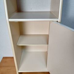 【B429】木製　収納棚　電話台　昭和レトロ　高さ74㎝　現状品の画像