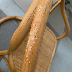 藤の椅子 ジャンク あげますの画像