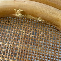 藤の椅子 ジャンク あげますの画像