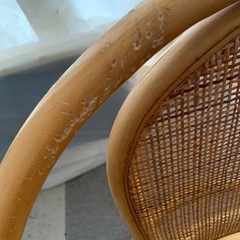 藤の椅子 ジャンク あげますの画像