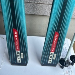 スキー板　ストック　ケース付の画像