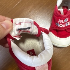 MIKI HOUSE 赤　ファーストシューズ　13㌢の画像