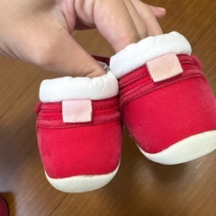 MIKI HOUSE 赤　ファーストシューズ　13㌢の画像