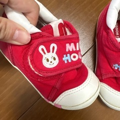 MIKI HOUSE 赤　ファーストシューズ　13㌢の画像