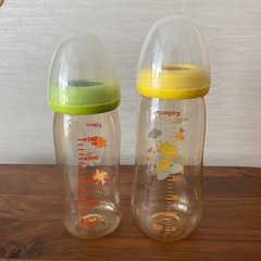 Pigeon 哺乳瓶 240ml 330ml 動物柄 セットの画像