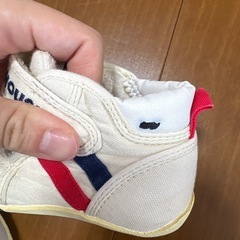 ミキハウス ホワイト ファーストシューズ 12.5センチの画像