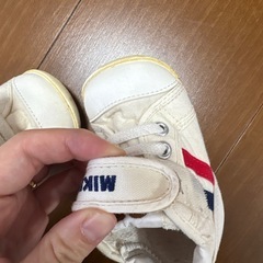 ミキハウス ホワイト ファーストシューズ 12.5センチの画像