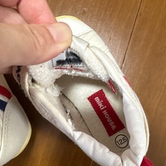 ミキハウス ホワイト ファーストシューズ 12.5センチの画像