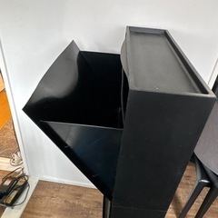 値下げ☆IKEA シューズボックス☆ブラック3セットの画像