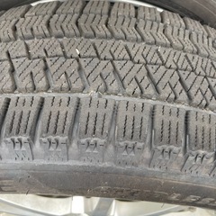 ③ 185/65R15ブリヂストンブリザックVRX2アルミ付きスタッドレスタイヤ、プリウス、PCD100、2024年の画像