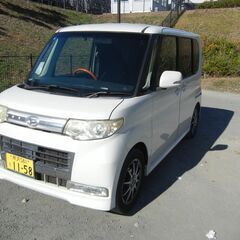 個人出品　タントカスタムVセレクションターボ　助手席オープンドア　１５インチアルミ　スタットレス　車検令和８年１１月の画像