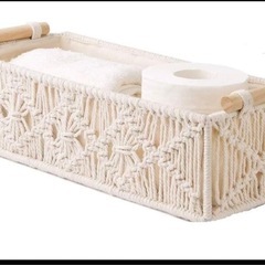 新品未使用品　お洒落収納バスケット  2個セットの画像