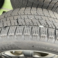 ⑤185/65R15ブリヂストンブリザックVRX2アルミ付きスタッドレスタイヤ、プリウス、PCD100、2024年モデルの画像