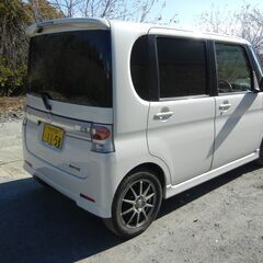 個人出品　タントカスタムVセレクションターボ　助手席オープンドア　１５インチアルミ　スタットレス　車検令和８年１１月の画像