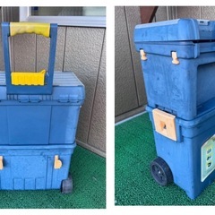 ツールステーション キャスター付き工具箱 の画像