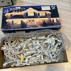 クリスマスライト　リース　オーナメントセットの画像