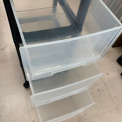 美原店 3段 深型 収納ケース キャスター付き 収納家具 衣装ケースの画像