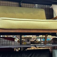 【リサイクルストアスターズ城西店】 【中古品】二人掛けソファ　薄緑の画像