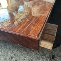 ブビンガ　テーブル　座卓の画像