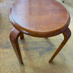 丸イス　木製の画像