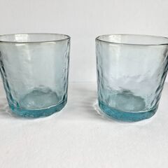 【未使用6客中2客】I-Lex ガラスタンブラー AB-4003-LB ライトブルーの画像