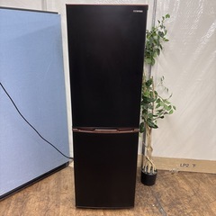 I352 🌈 ジモティー限定価格！ 人気のブラック♪ アイリスオーヤマ 冷蔵庫 (162L) ⭐ 動作確認済 ⭐ クリーニング済の画像