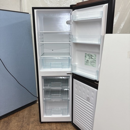 I352 ? ジモティー限定価格！ 人気のブラック♪ アイリスオーヤマ 冷蔵庫 (162L) ⭐ 動作確認済 ⭐ クリーニング済