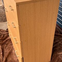ナチュラル4段チェスト 2台あります　幅82×奥行42×高さ84cmの画像