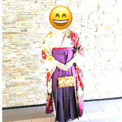 グラデーション袴紫帯付き　の画像