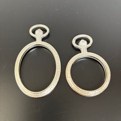 シルバー　レジンアクセサリー枠　６個の画像