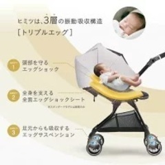 コンビ スゴカルα 4キャス Light エッグショック HF スターナイトネイビー A型 美品 combiの画像