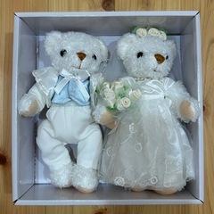 【プレ花嫁様へ】リングピロー&ウェディングベアの画像