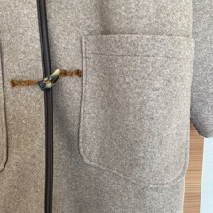 ロングダッフルコート 杢ブラウン　フリーサイズの画像