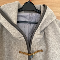 ロングダッフルコート 杢ブラウン　フリーサイズの画像