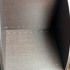 コーナーラック 3段　ダークブラウン　幅31×奥行31×高さ86cmの画像