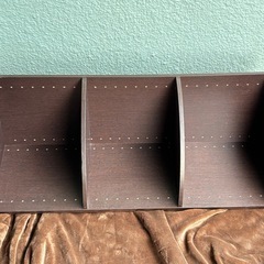 コーナーラック 3段　ダークブラウン　幅31×奥行31×高さ86cmの画像