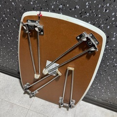 【非対面渡しもOK】無料 0円DCM UV鏡面テーブル 食卓 ミニローテーブル ミニテーブルの画像