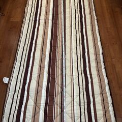 シングル　布団セット　茶色　ストライプの画像