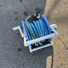 ホースリール/散水ホース（青）の画像