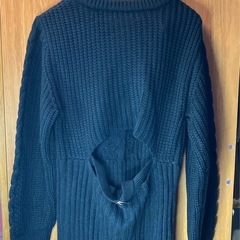 【新品】GRL ブラックニットロングワンピースの画像