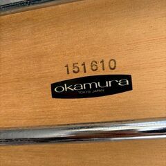 ①☆在庫30台あり☆okamura  会議テーブル W1800xD450xH700mm 折りたたみテーブル テーブル オフィス家具の画像