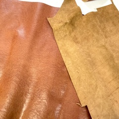 イタリア製牛ヌメ革　ブラウンの画像