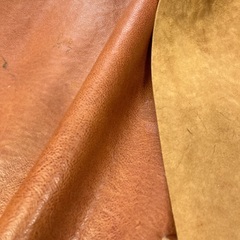 イタリア製牛ヌメ革　ブラウンの画像