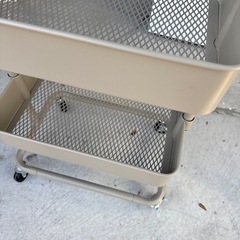 ニトリ　キッチンワゴン　　ラック付きの画像