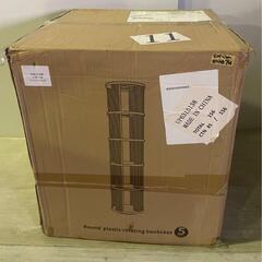 ✨限定1品✨回転式本棚　円柱　5段　大容量　省スペース　組立て簡単の画像